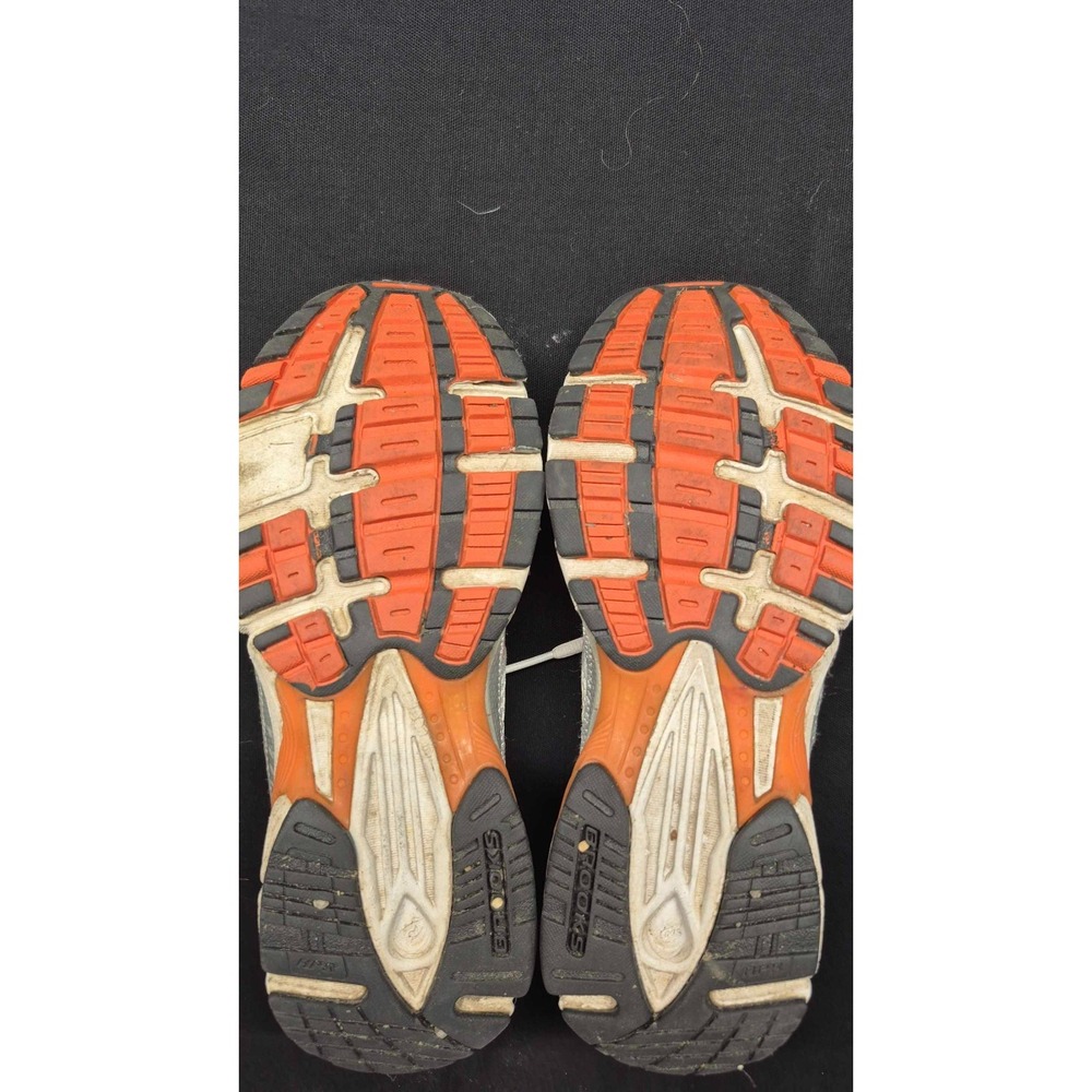 Brookes Switch 3 women's white sneakers orange/navy/gray‎ trim athletic sz. 8.5 - Picture 9 of 14